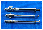 Syringe pre-fitted with valves(1)
