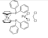  1,1'-Bis(diphenylphosphino)ferrocene-palladium(II)dichloride dichloromethane complex  95464-05-4 