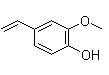 4-Hydroxy-3-methoxystyrene 7786-61-0
