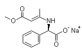 (R)-(+)-alpha-[(3-Methoxy-1-methyl-3-oxo-1-propenyl)amino]-1,4-cyclohexadiene-1-acetic acid sodium salt 26774-89-0