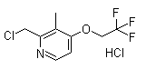 2-Chloromethyl-3-methyl-4-(2,2,2-trifluoroethoxy)pyridine hydrochloride127337-60-4