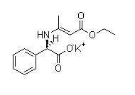 Potassium (R)-[(3-ethoxy-1-methyl-3-oxoprop-1-enyl)amino]phenylacetate 961-69-3