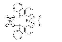 1,1'-Bis(diphenylphosphino)ferrocene-palladium(II)dichloride dichloromethane complex 95464-05-4
